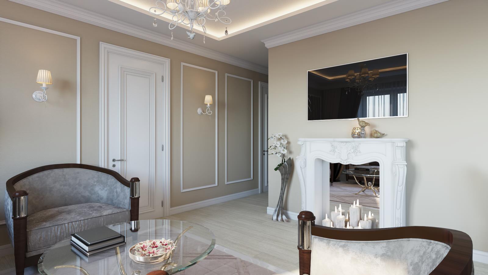 Гостиная в нео классике