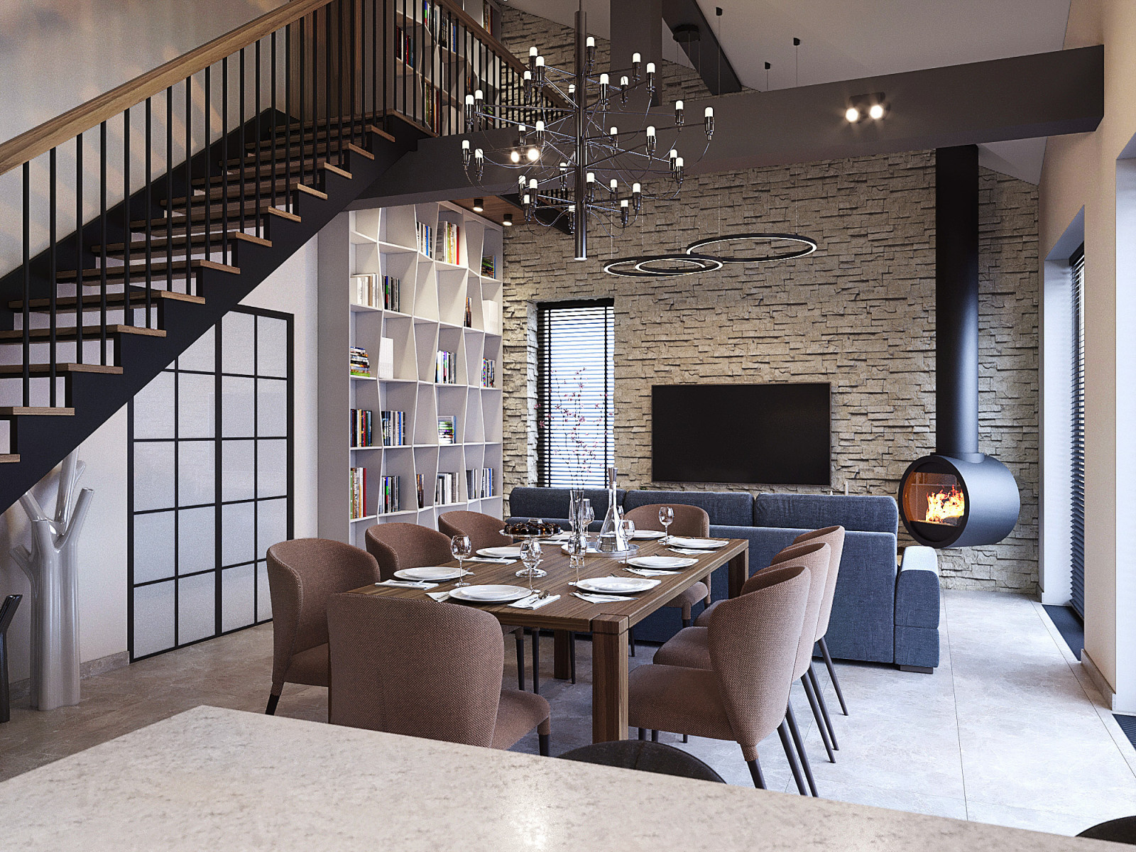 Гостиная со вторым светом