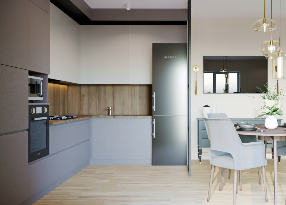 кухня-гостиная в частном доме