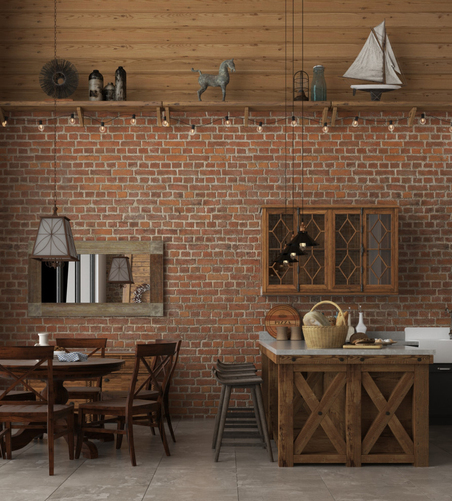 дизайн-проект интерьера деревянного загородного дома