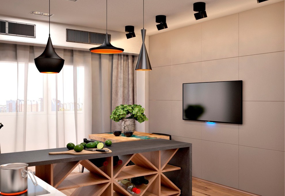 Обложка проекта: Брутальный интерьер в ЖК Подсолнухи