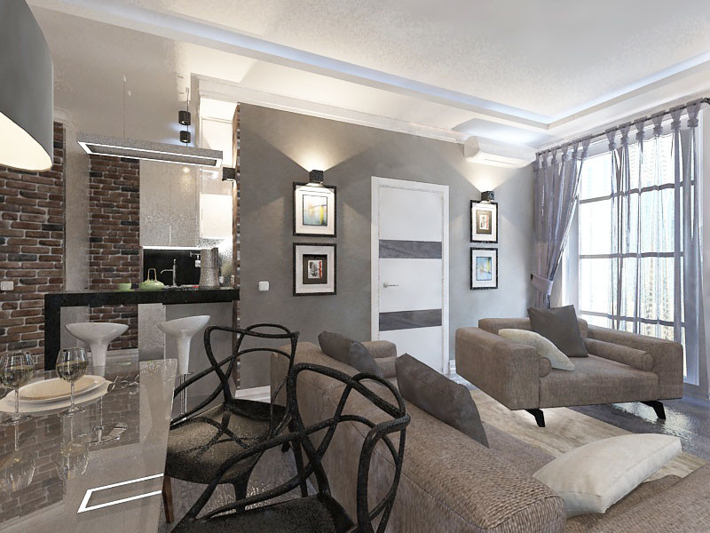 дизайн квартиры 58 кв. г.Москва ЖК Арт