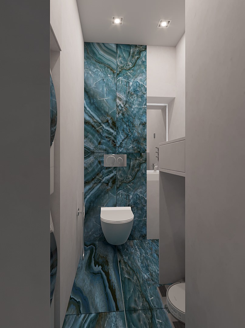 Интерьер Квартиры 84 м2 в Москве в современном минимализме.  Жк Настроение