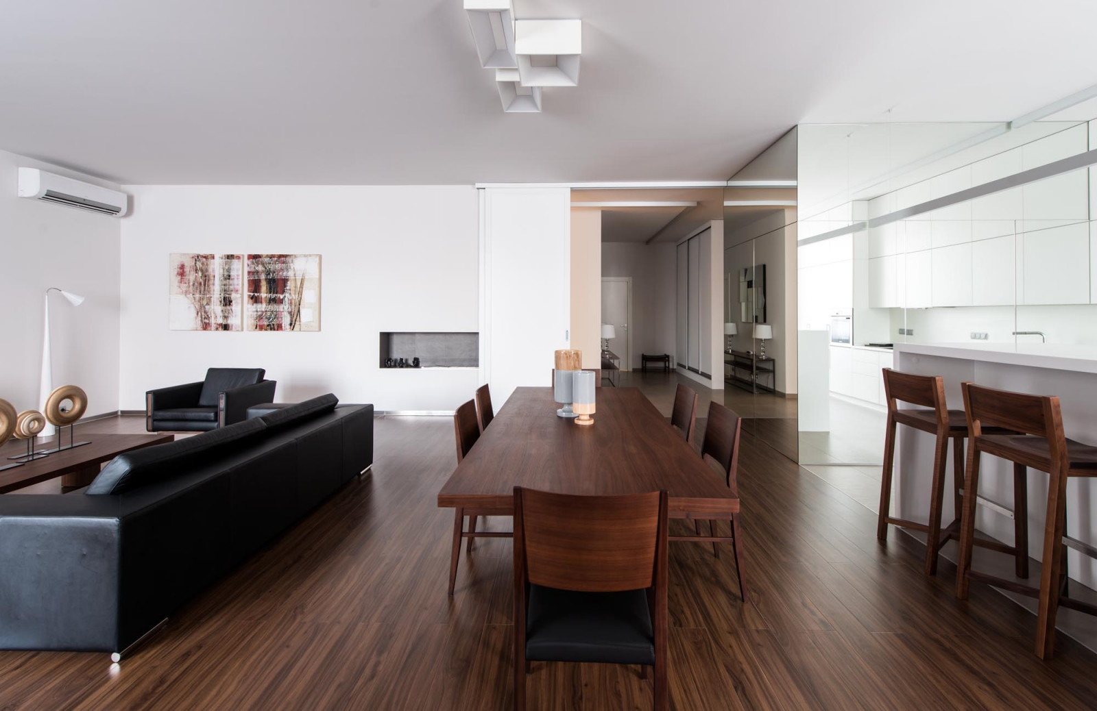 Интерьер квартиры в ЖК "Фурманный переулок, дом 8" 155 М2