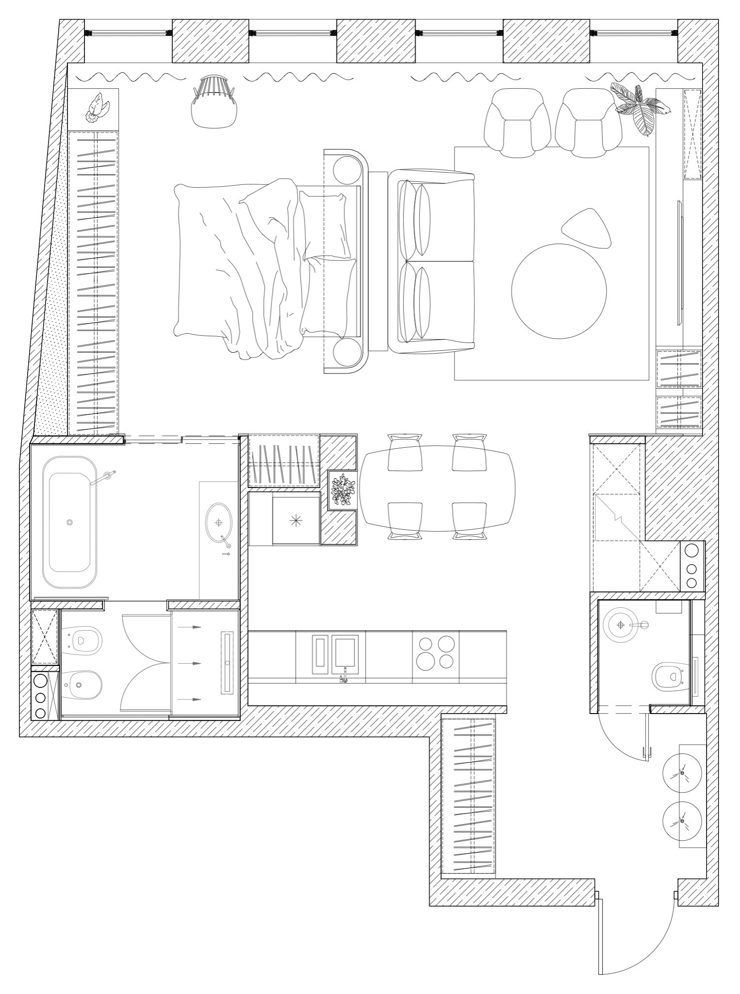 Houzz тур: Апартаменты на Арбате для деловой женщины