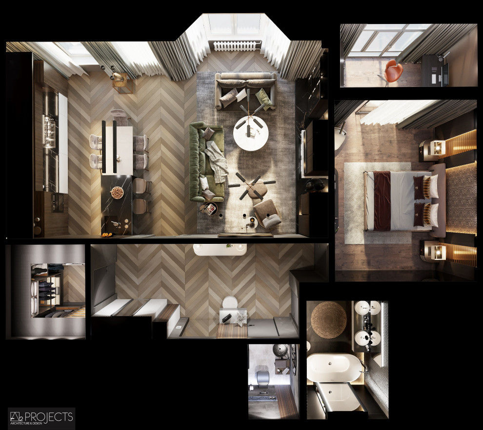 Обложка проекта: Дизайн-проект квартиры 80м2