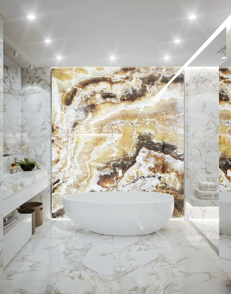 Квартира на Красной Пресне - современный стиль с элементами классики