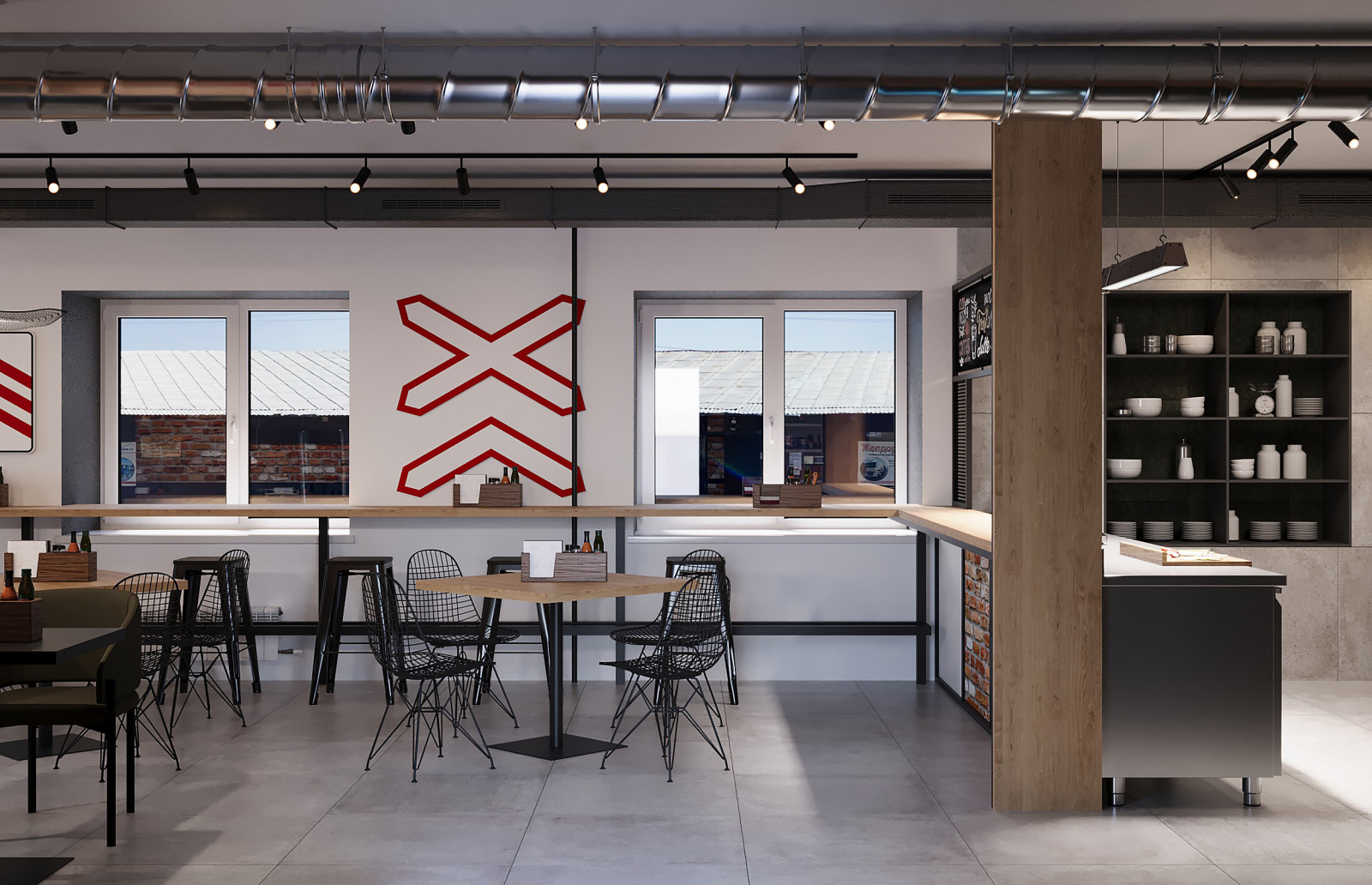 Пиццерия "Станция 9/1" с летней верандой в Томске