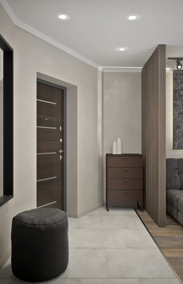 Обложка проекта: Современная однокомнатная квартира для молодого человека.