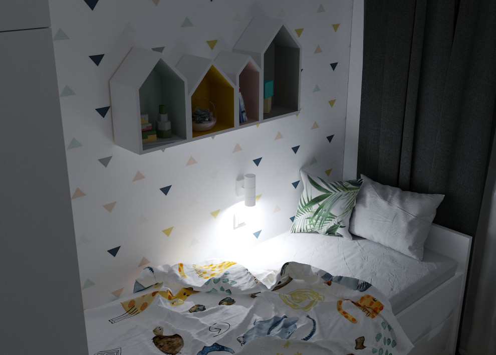 Частный дом «серые оттенки минимализма с современной классикой»