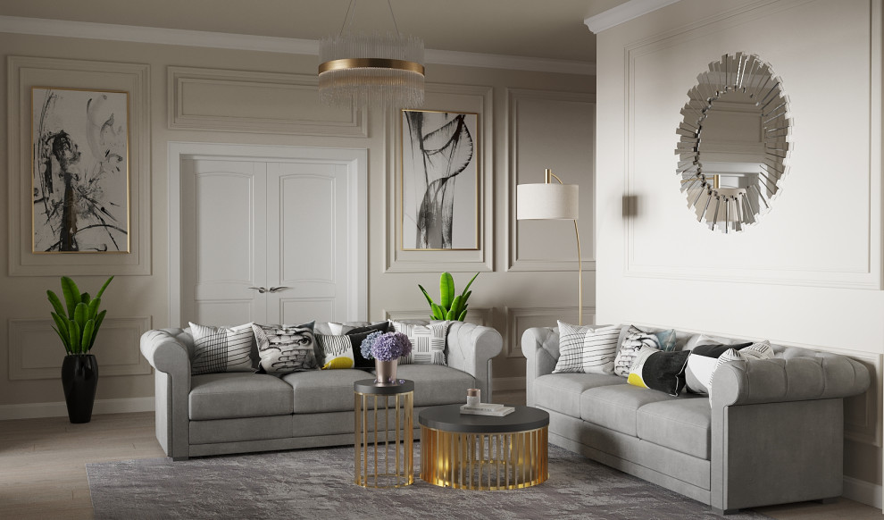 Гостиная в стиле неоклассика