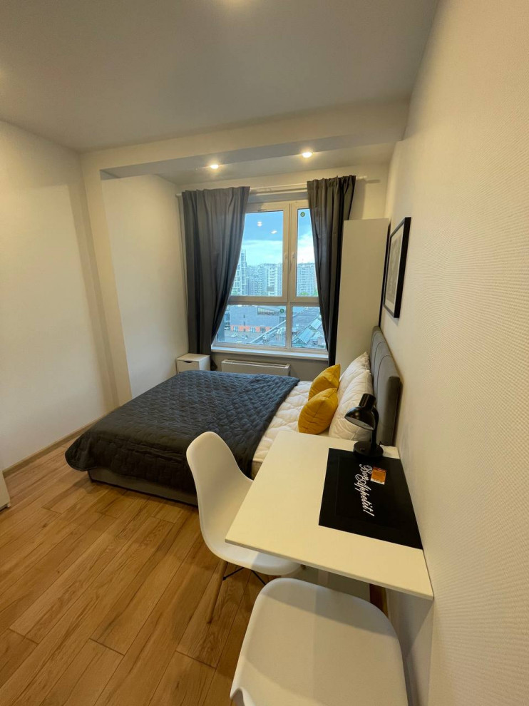 Деление на 3 студии квартиры 55 м2