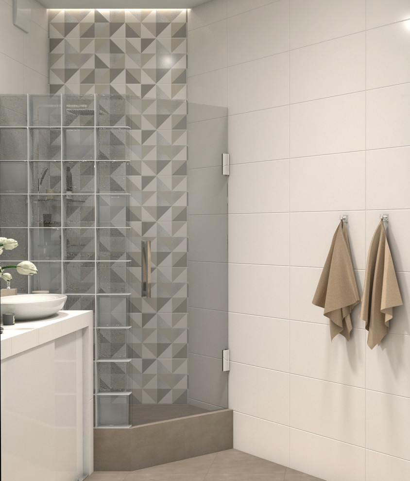 Обложка проекта: 2 варианта одной душевой в Ростове-на-Дону