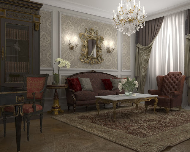 Interior design of Lux apartments of the Bariatinsky Palace