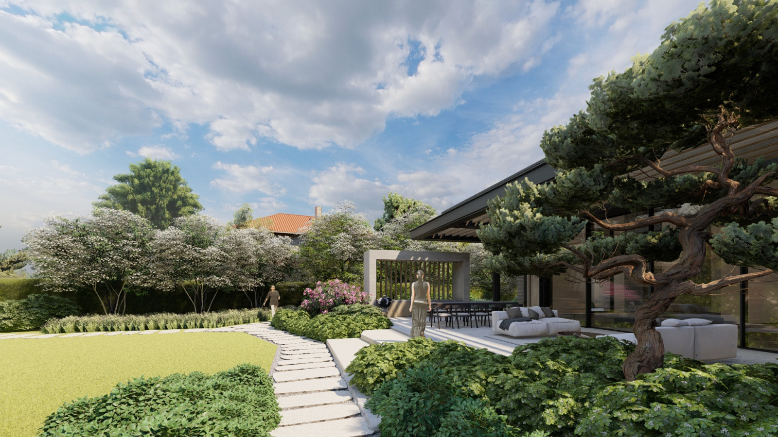 Сад с японским акцентом. Миллениум Парк . 2021 г.