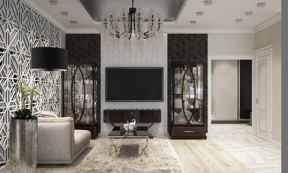 Квартира в Краснодаре - Изысканность стиля Гостиная-вариант 1