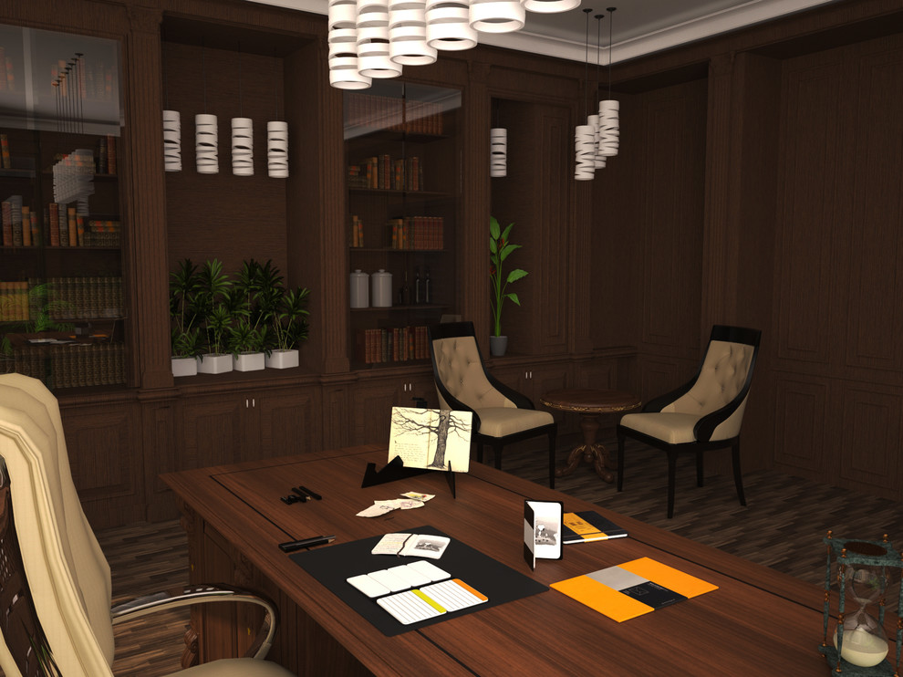 3d-визуализация рабочего кабинета