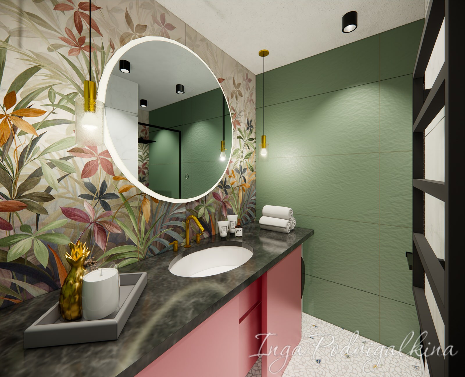 Студия в природных тонах