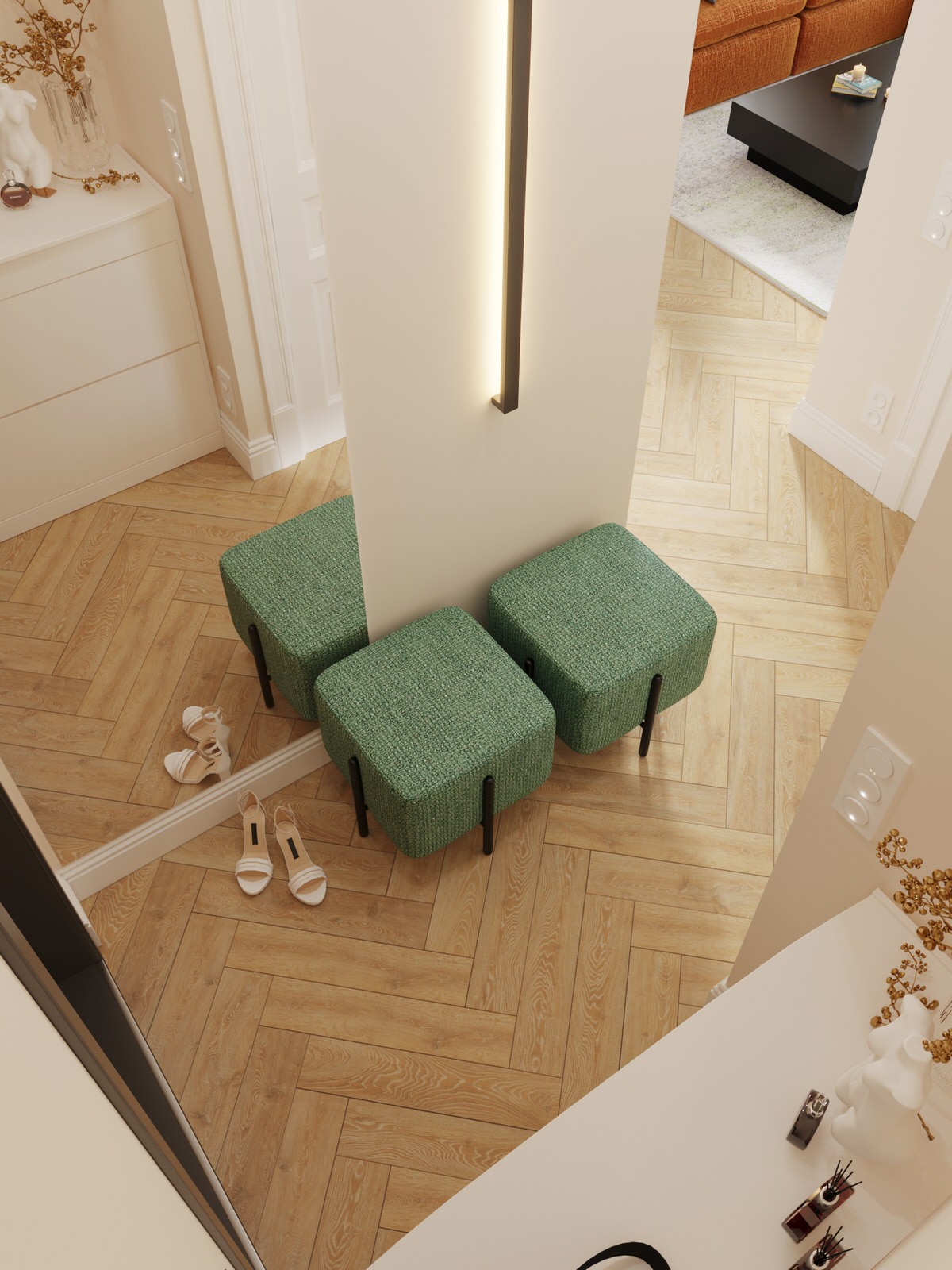 Яркий интерьер квартиры в стиле сканди