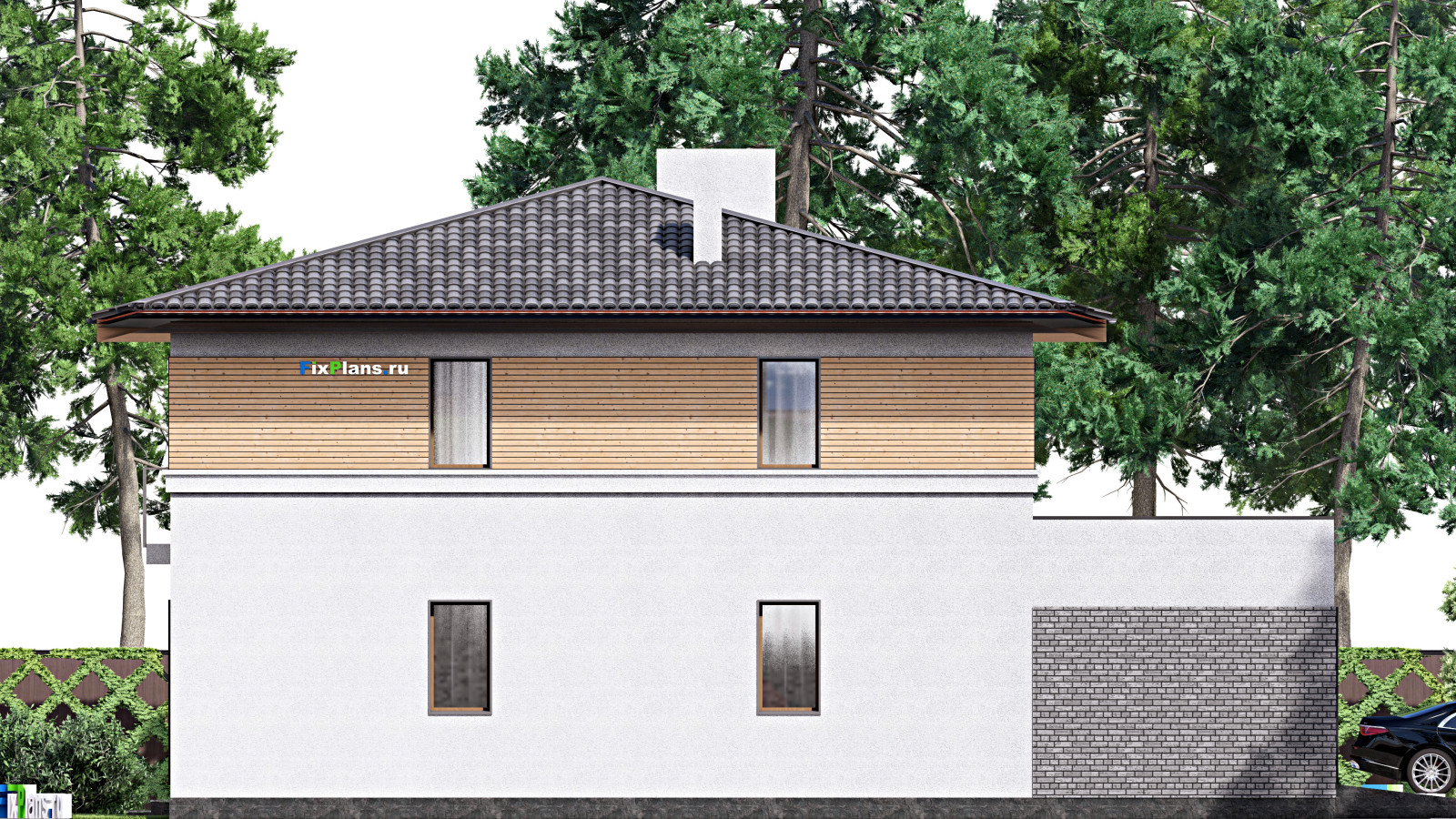 Проект двухэтажного дома 16х17 м S317м2 F-16667