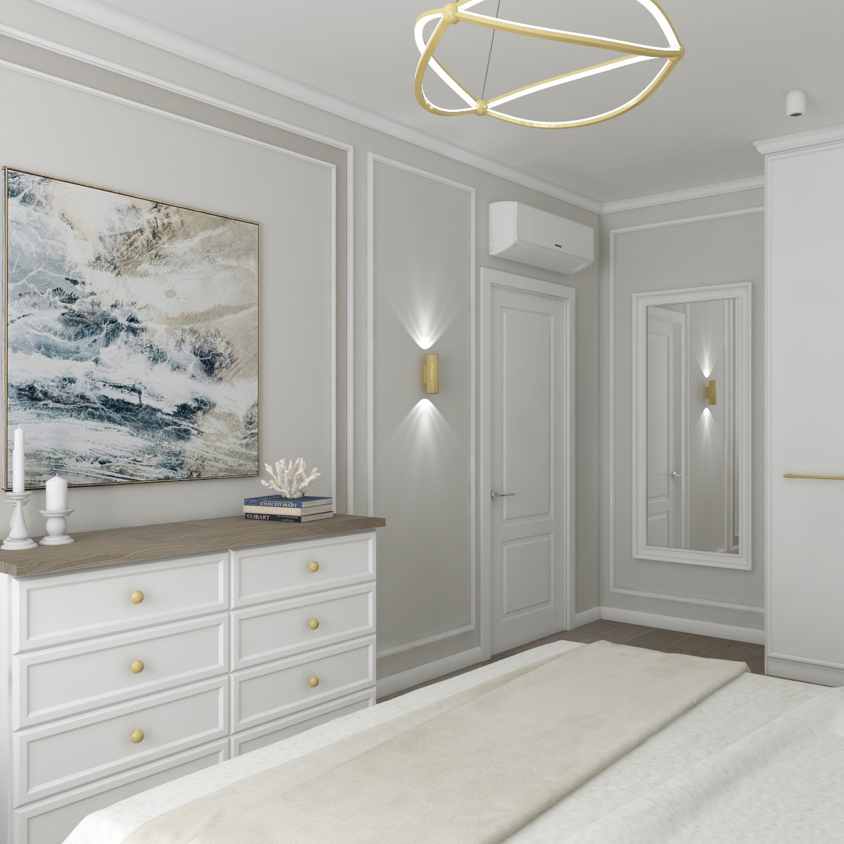 Дизайн квартиры "Золотая линия"