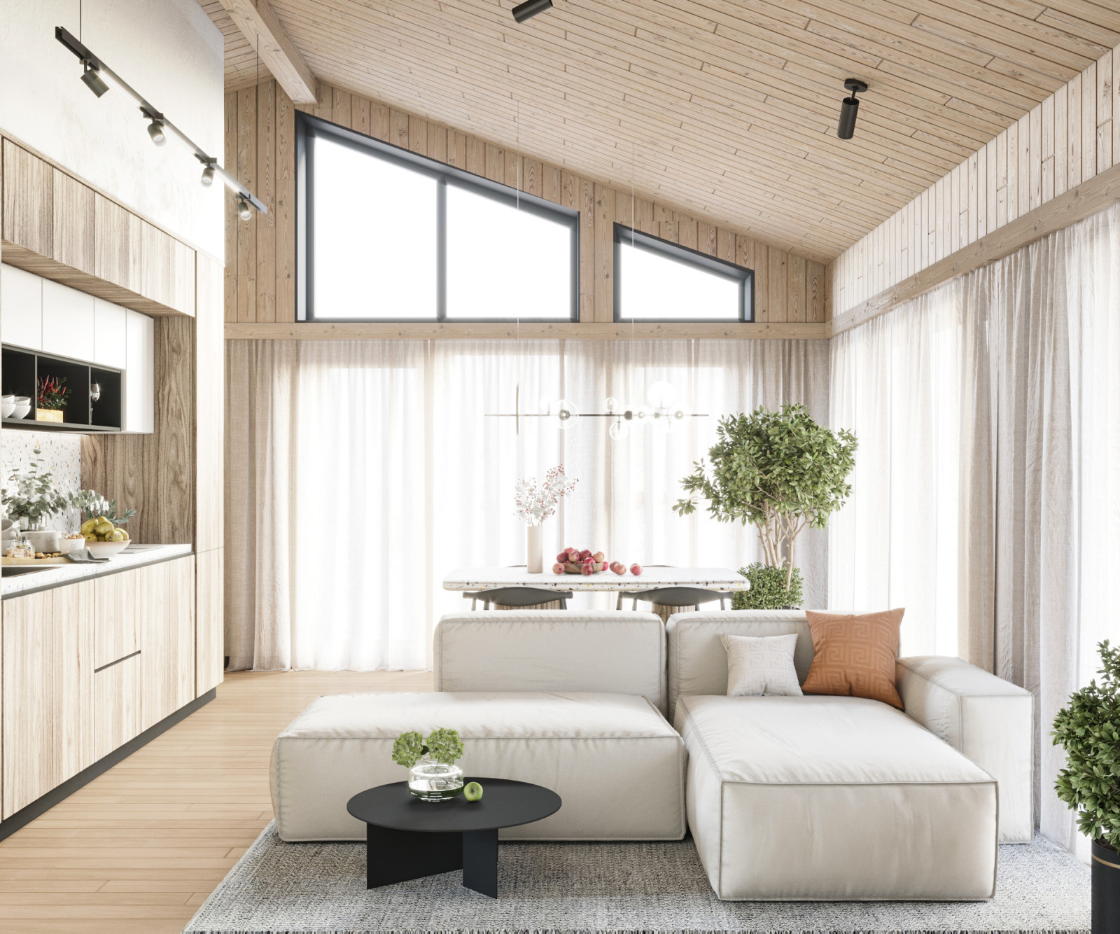 Обложка проекта: Домик 85кв в парк-отеле