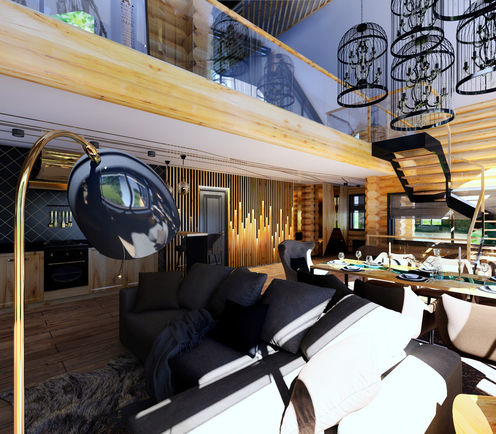 интерьер деревянного дома