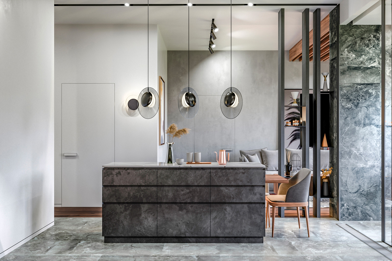 Стильный дизайн квартиры ЖК Редсайд