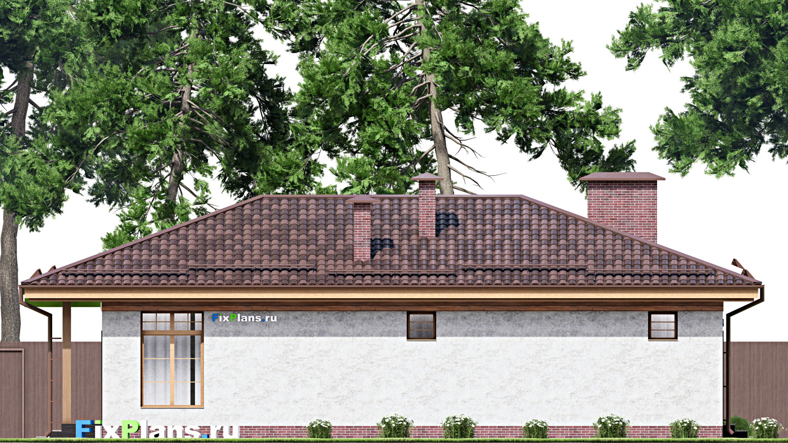 Проект одноэтажного дома 14х10м S104м2 F-15515