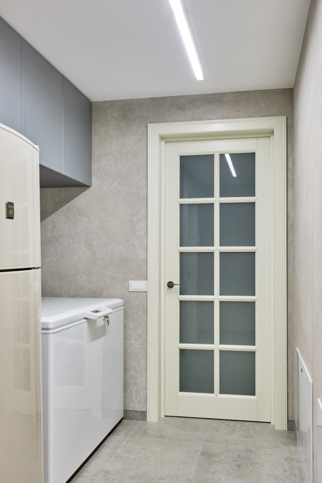 Кантри Ral 1013 в интерьере дома