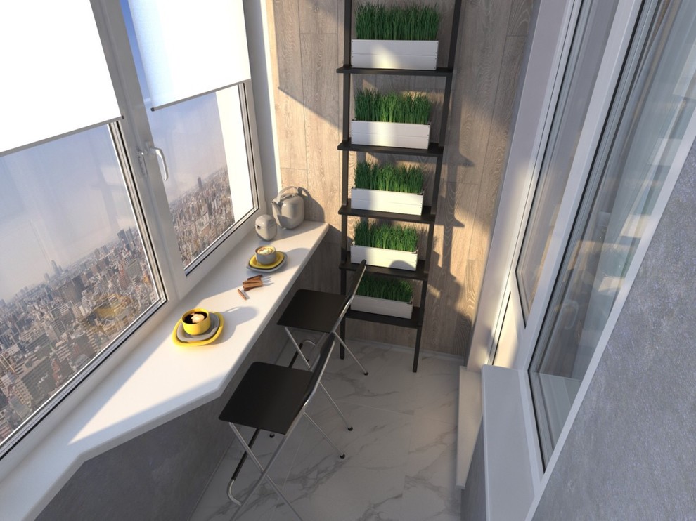 Интерьер квартиры-студии в ЖК "Караваиха"