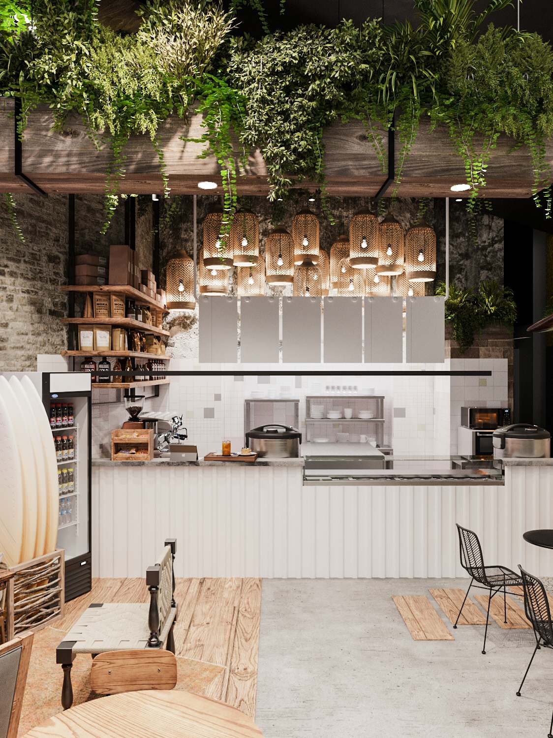 Дизайн кафе Spot4 (Башня Федерации)