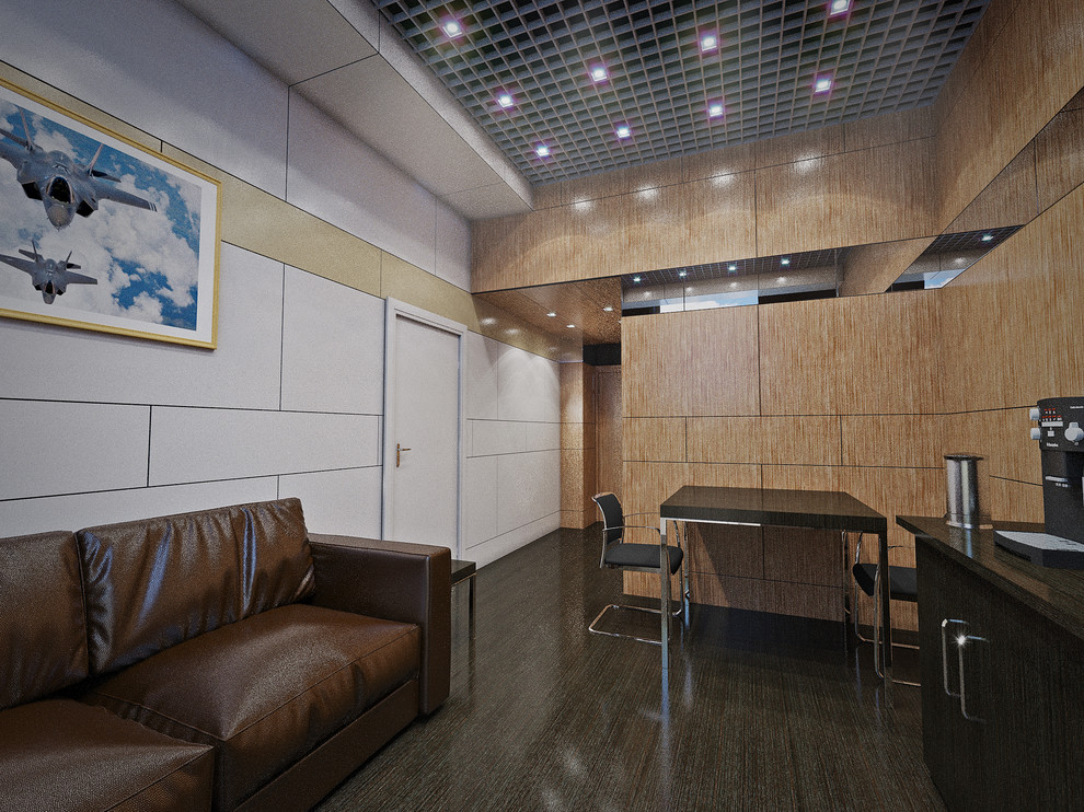 Проект интерьеров современного военного офиса