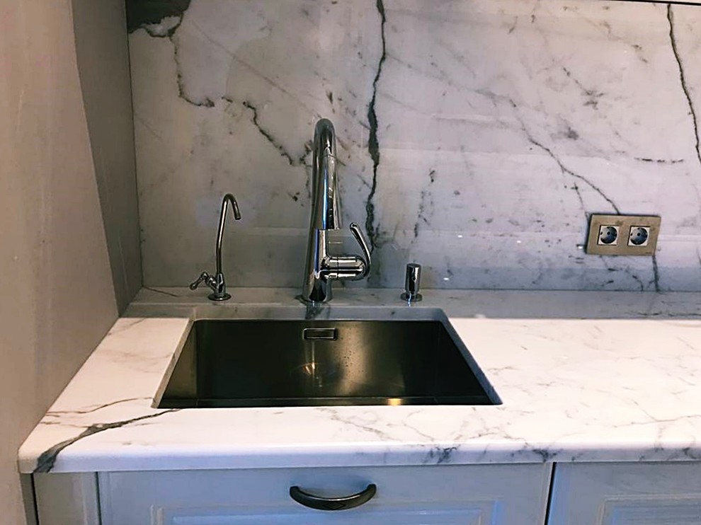 Топ проект из Итальянского элитного мрамора BIANCO STATTUARIO EXTRA