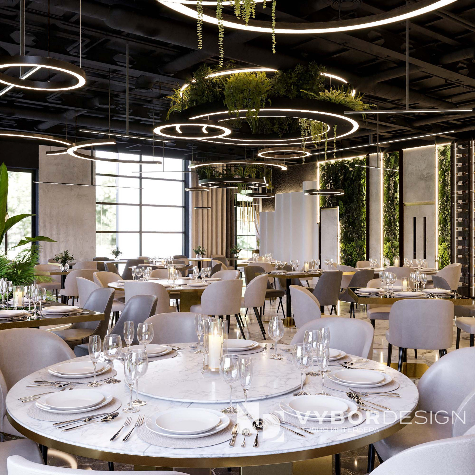 Дизайн интерьера ресторана Green Paradise