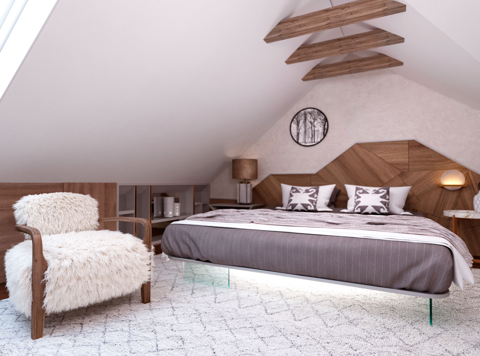 Мансардный этаж загородного дома