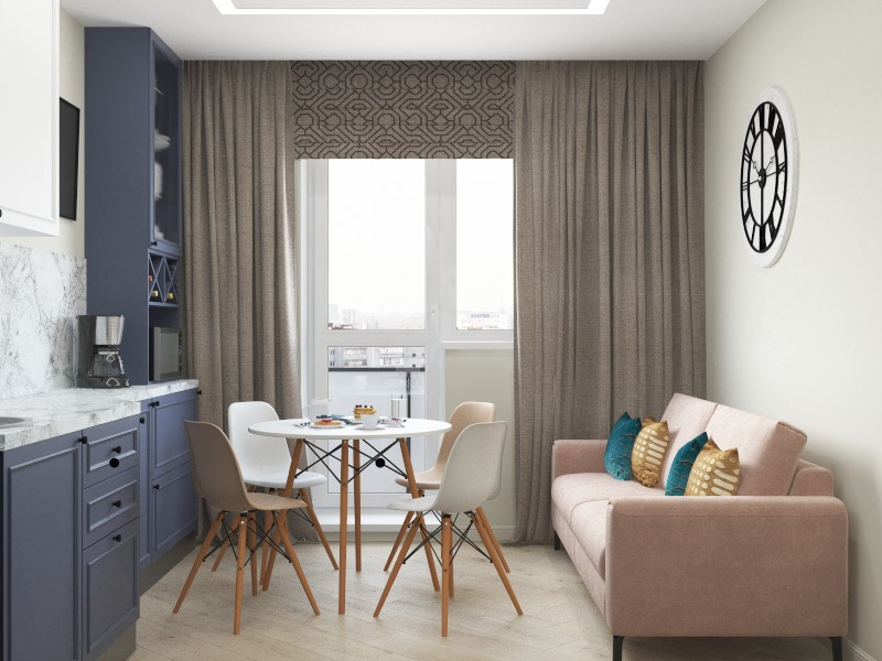 Проект квартиры 43 м2 для сдачи в аренду