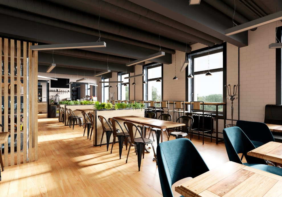 Обложка проекта: Кафе в стиле лофт