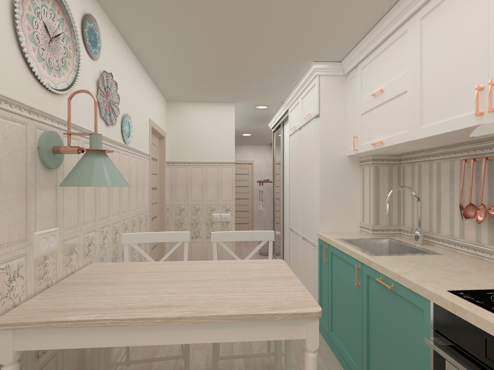 Комната и кухня в квартире