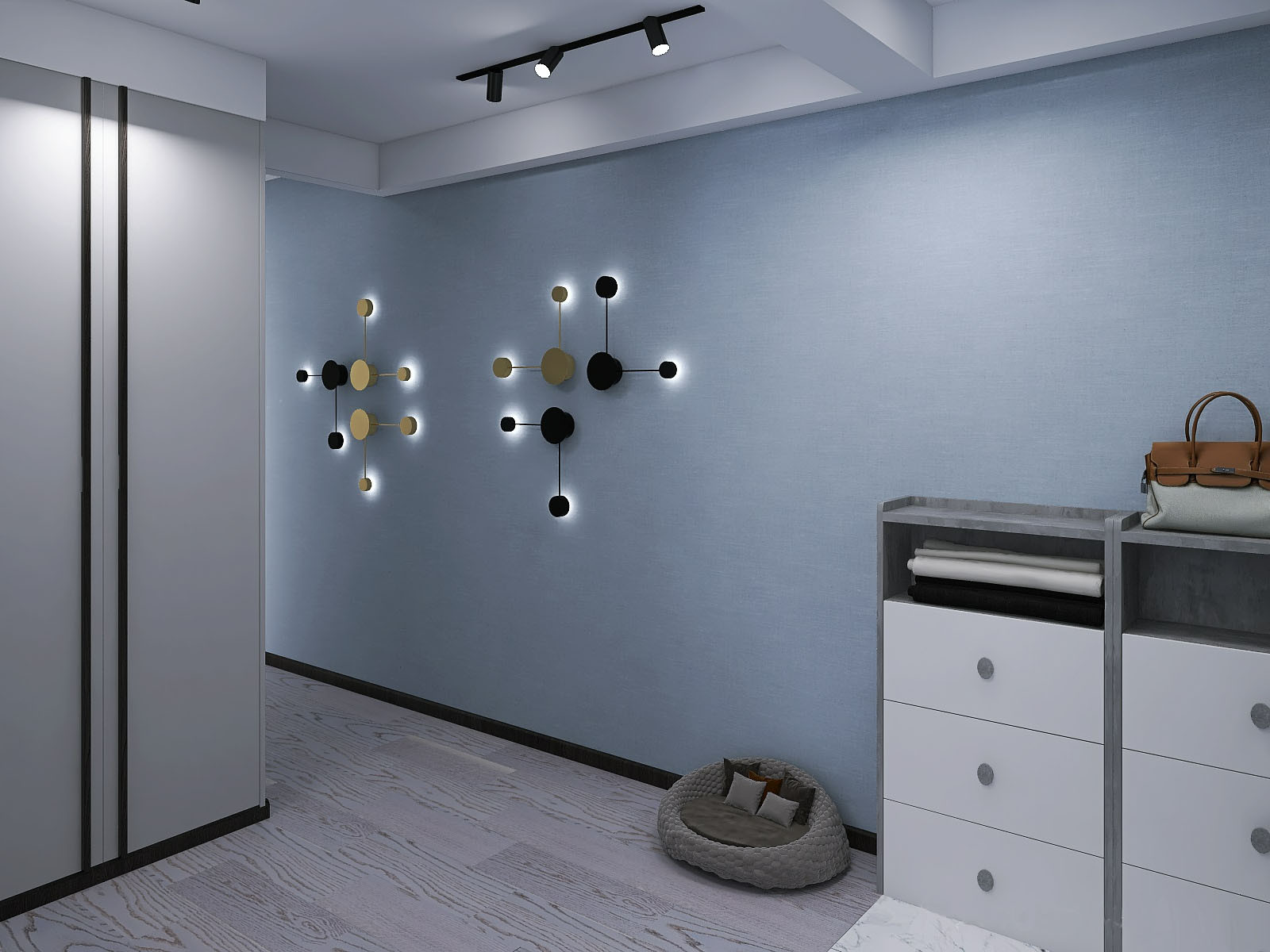 Квартира в старом фонде с балками на потолке