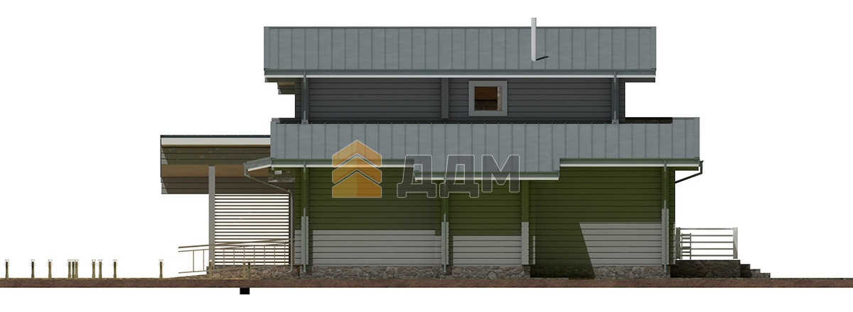 Дом из клееного бруса "Монтевиль"