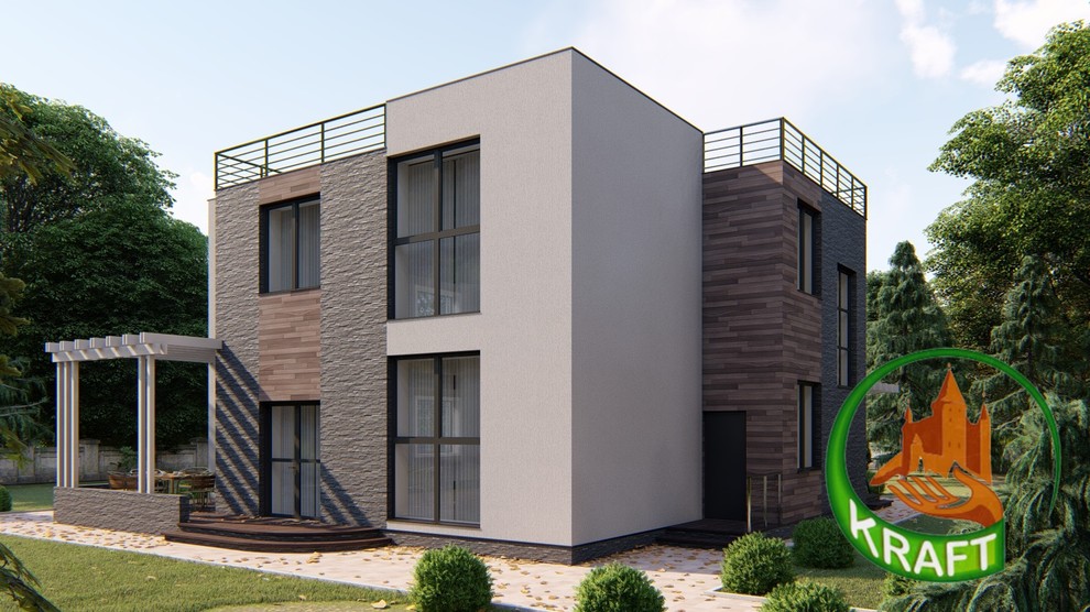 Проект дома с плоской крышей