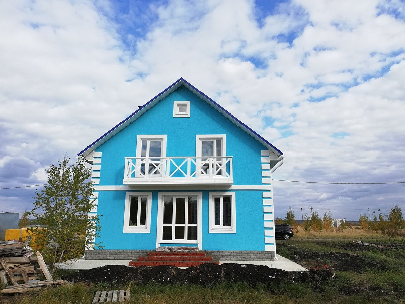 Дом по типовому проекту площадью 107 кв.м.