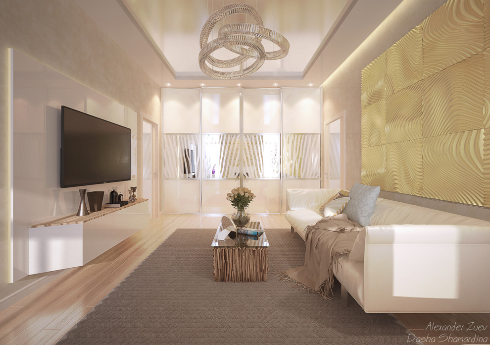 Дизайн гостиной в ЖК "Новый город"