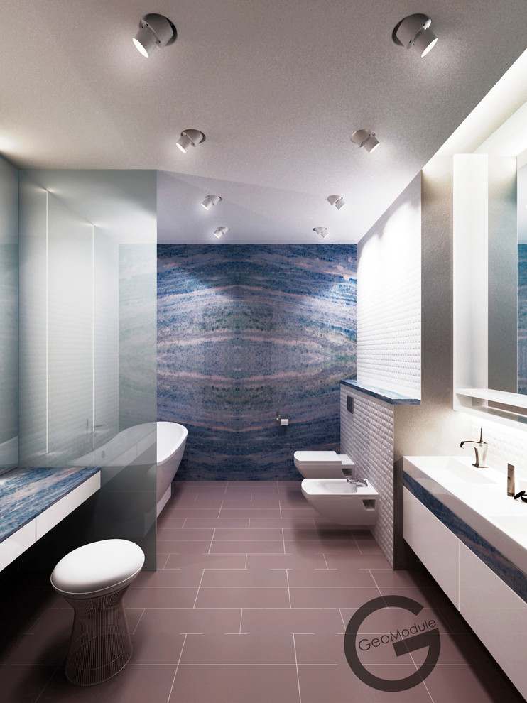 Проект квартиры для семейной пары. "Мягкая невесомость"