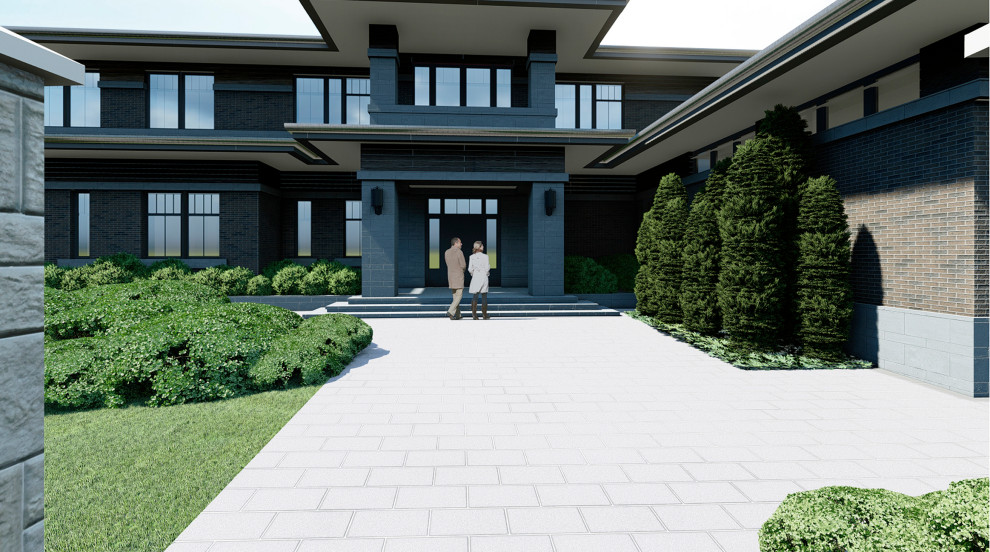 В стиле Райта. Модернизм. КП Монтевиль. 2020 г.