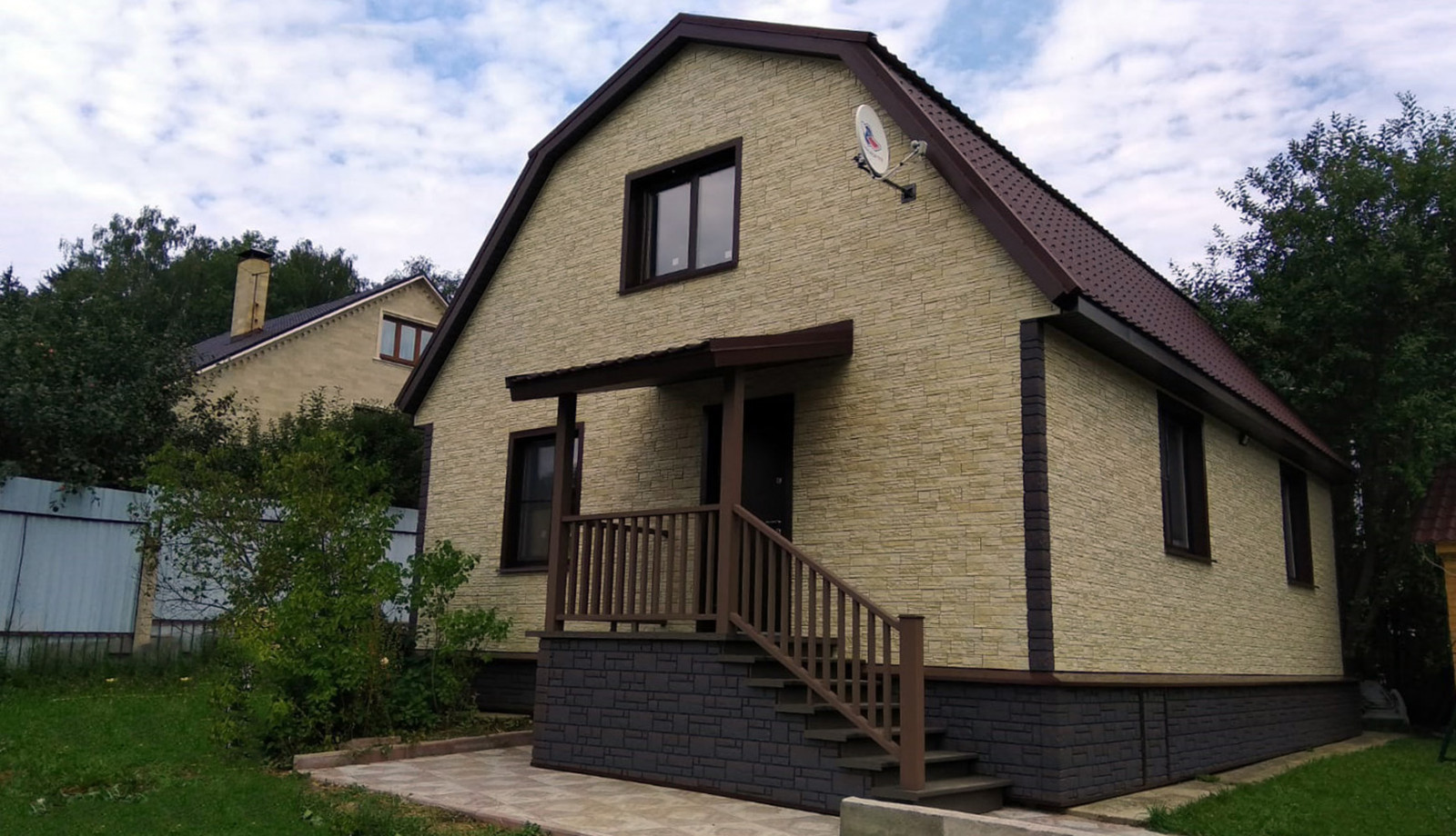 Фасады домов с материалами Docke