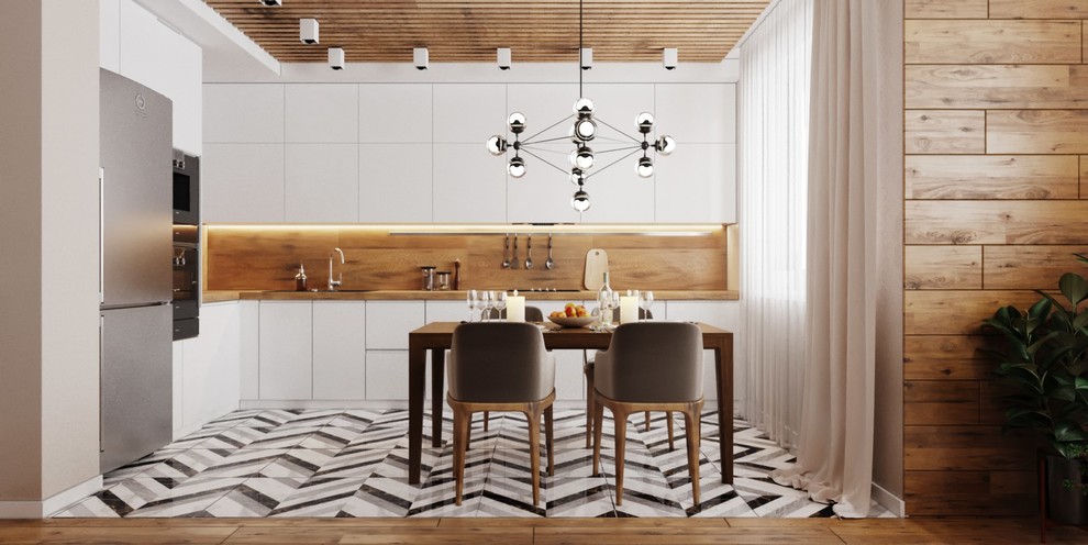 Дизайн проект в ЖК "120 Квартал" в экомини стиле