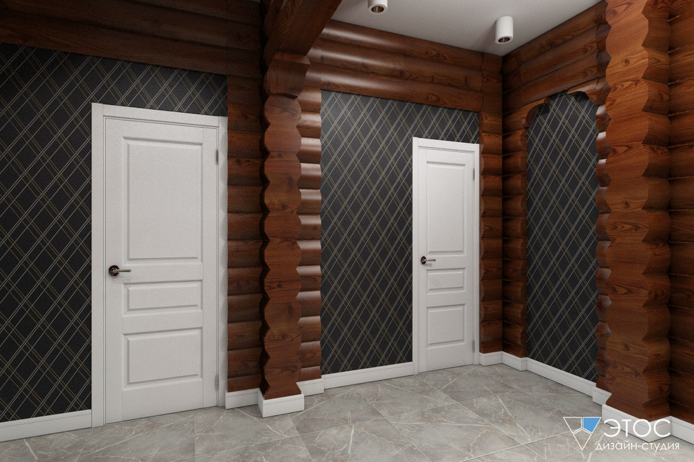 Коттедж из бревна (Москва)