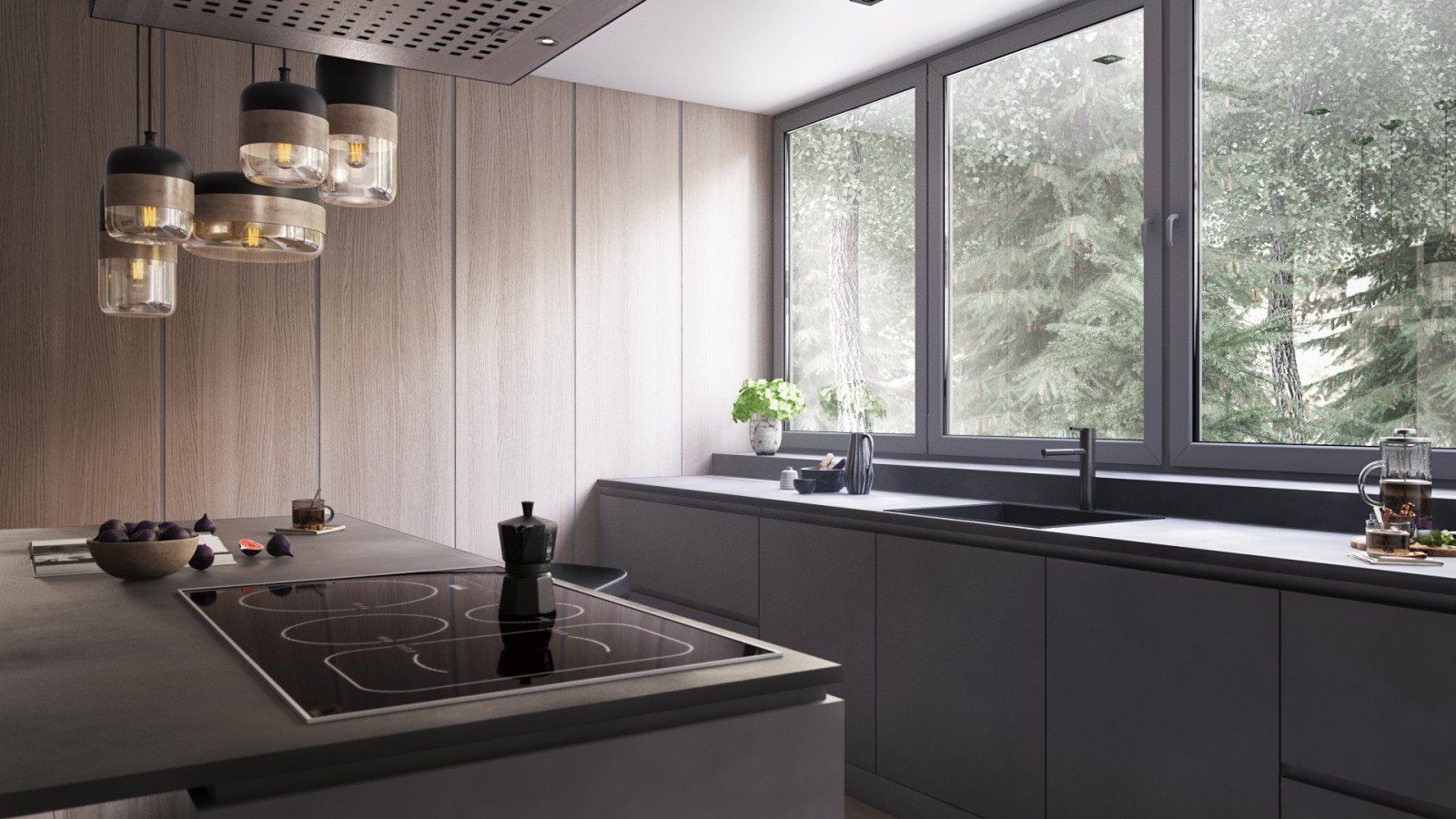 Функциональная кухня с техникой Miele